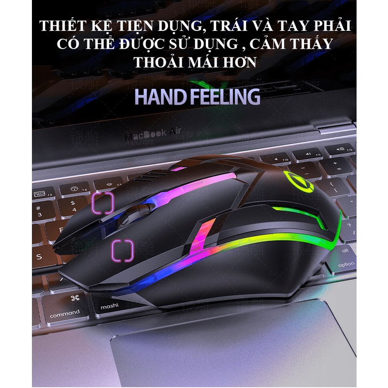 Chuột Game YINDIAO G6 Đèn led RGB màu tự thay đổi