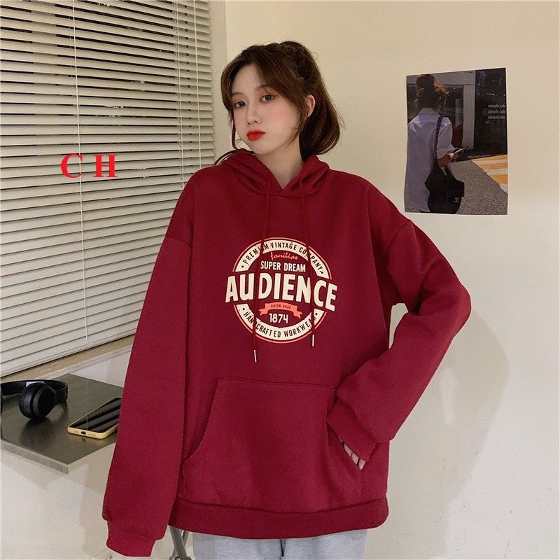 Áo sweater nâu coffee nam nữ Audience KOKOS☘Sweater from rộng, freesize cá tính cho ZenZ Ulzzang 21079