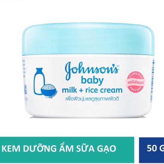 (Sỉ) Kem dưỡng da giữ ẩm Johnson baby dùng cho cả mẹ và bé 50g