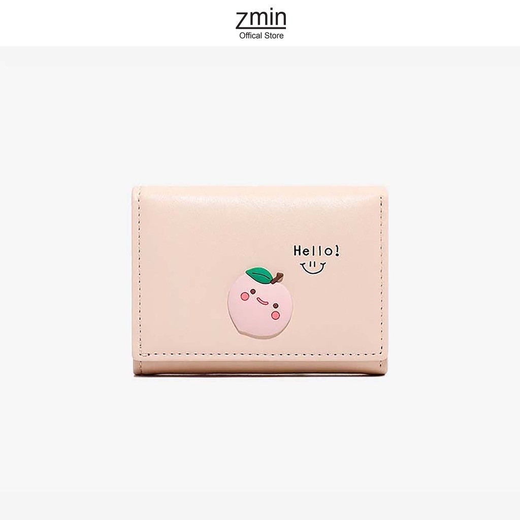 Ví bóp nữ mini cầm tay Zmin, chất liệu cao cấp có thể bỏ túi - V028
