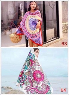 Khăn choàng đi biển du lịch khăn hobo vintage thổ cẩm che nắng chống nắng dài rộng