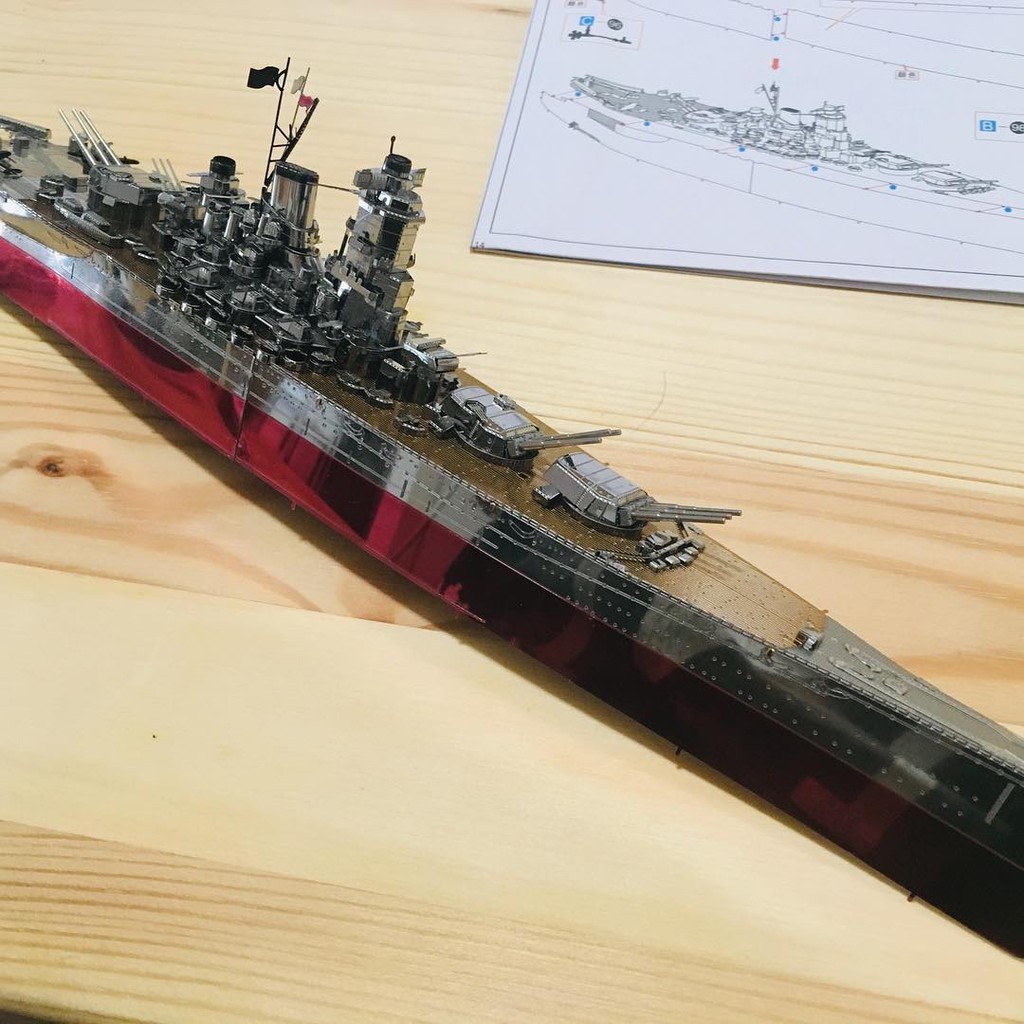 Mô Hình 3D Kim Loại Piececool Tàu Chiến, Thiết Giáp Hạm, Tàu Sân Bay Thế Chiến 2 Rẻ Đẹp (Tự Lắp Ráp)