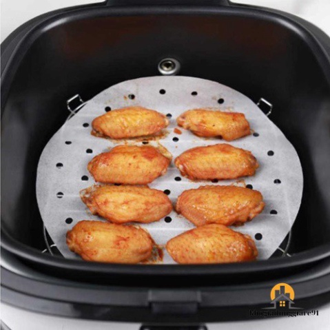 GIẤY NẾN ĐỤC LỖ - LÓT NỒI CHIÊN KHÔNG DẦU 23CM - 100 TỜ