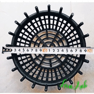 Chậu nhựa nan phụ giả gỗ f20