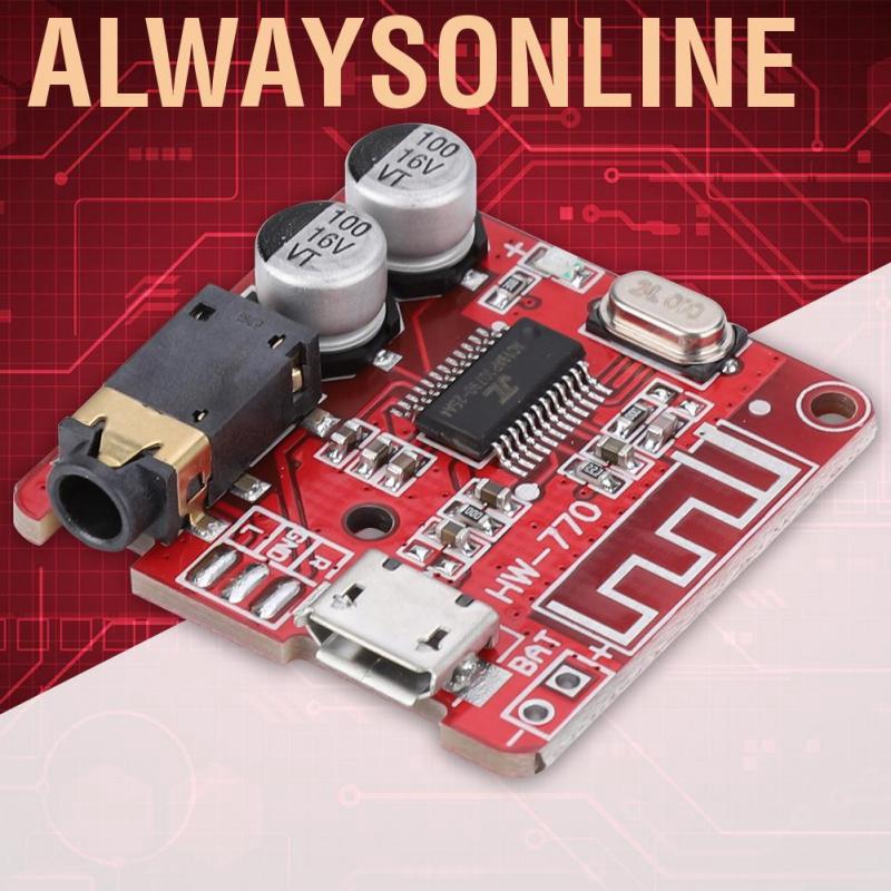 Bảng Mạch Giải Mã Âm Thanh Không Dây Alwaysonline 3.7v-5v Mp3 Bluetooth 4.1 Cho Xe Hơi
