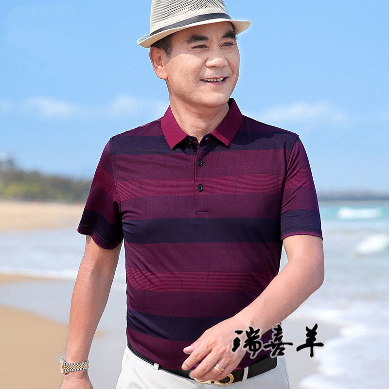 ﹍Quần áo mùa hè của cha. ngắn, đàn ông. lạnh như băng. dành cho trung niên và già nua.