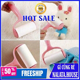 Cây Lăn Bụi Quần Áo Làm Sạch Sàn Nhà, Ga Giường, Sofa Kèm 2 Cuộn Lăn Thay Thế