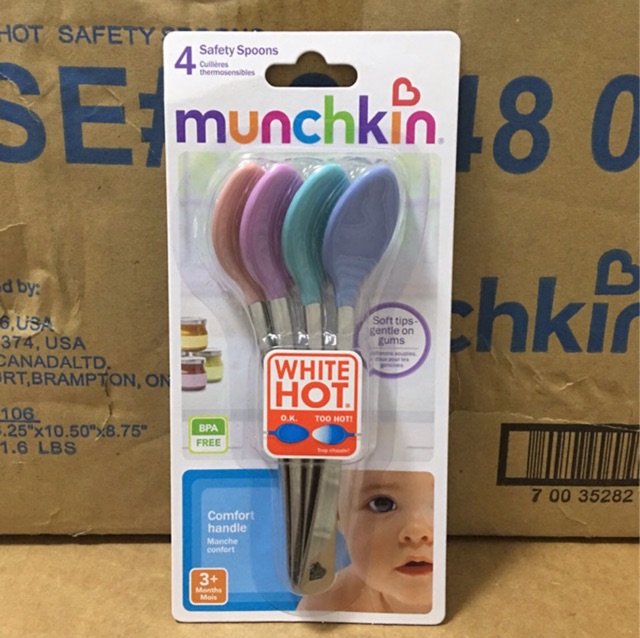 Thìa mềm báo nóng Munchkin - Mỹ - Bé ăn dặm - Ảnh Chụp Thật