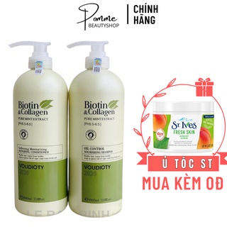 Combo gội xả biotin xanh lá 1000ml
