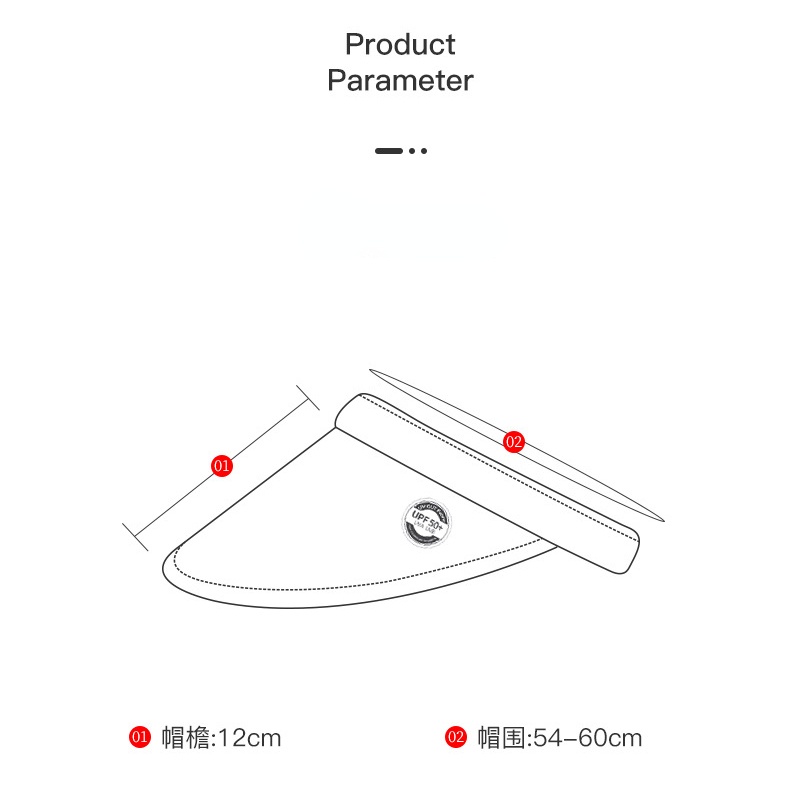 Mũ Lưỡi Trai Nửa Đầu Chống Tia UV Chống Tia Cực Tím Thời Trang Mùa Hè