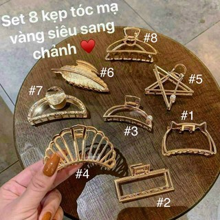 Kẹp tóc kim loại cỡ lớn phong cách hàn quốc