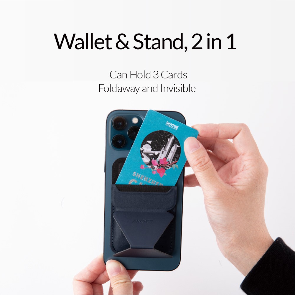 MOFT Magnetic Phone Stand & Wallet Ốp Lưng Cho Iphone 12 / 13 / 14, Ms007m