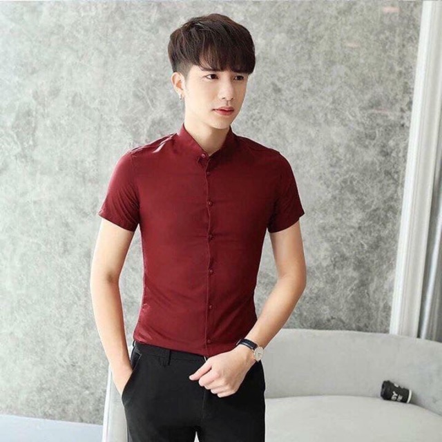 Sơ mi nam cổ tầu ngắn tay sẵn sll nhé. Sỉ 60k. Size  L XL. Bao chất đẹp.