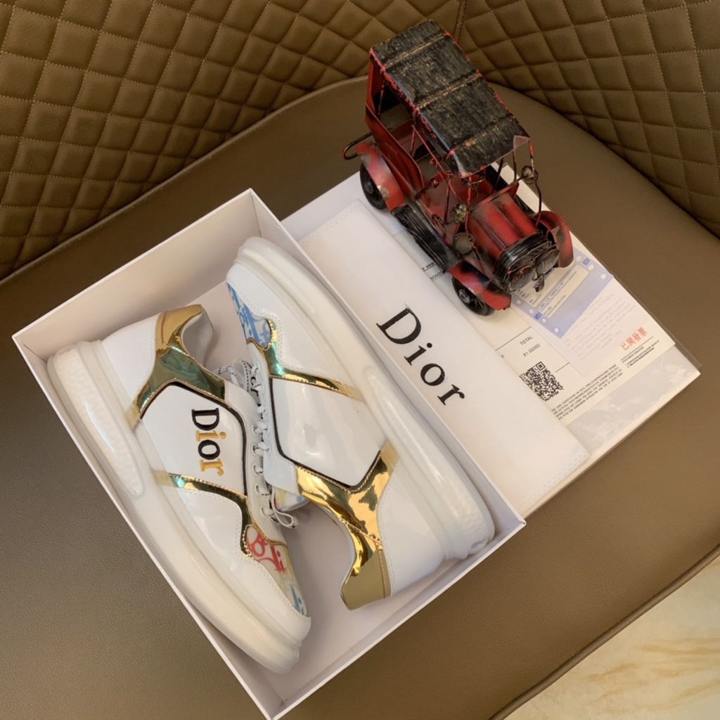 Giày Sneakers nam cao cấp da thật DIOR CD cá tính và thời trang với kiểu dáng nổi bật