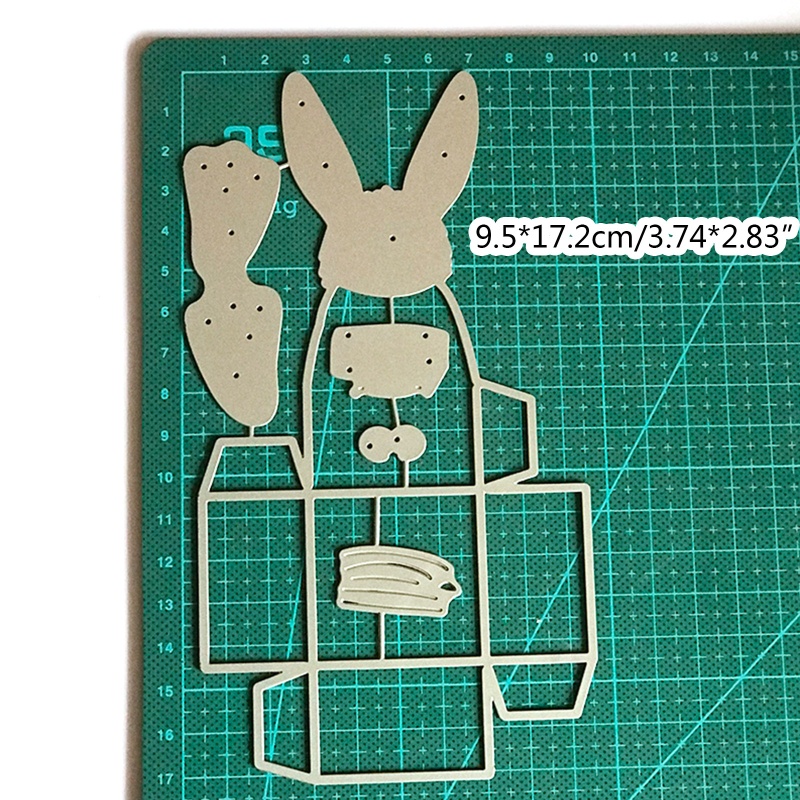 Khuôn Cắt Giấy Kim Loại Hình Thỏ Xinh Xắn
