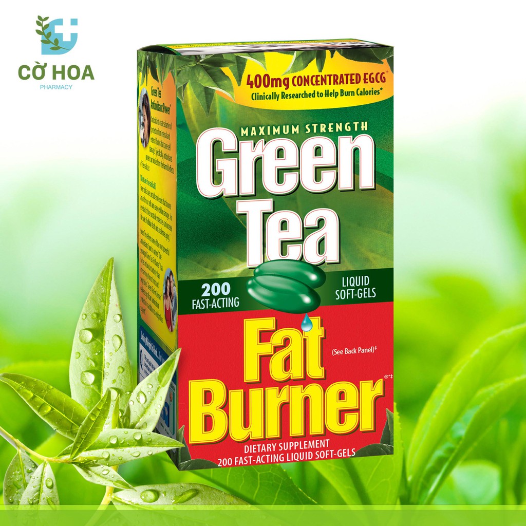 Giảm mỡ bụng Green Tea Fat Burner - Hộp 200 viên