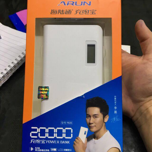 [freeship] Sạc tích điện ARun 20000mAh BH 6 tháng đổi mới