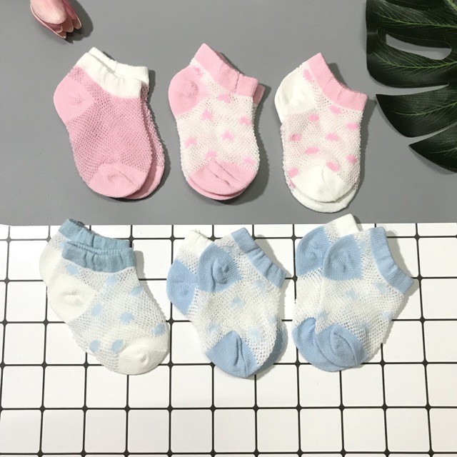 Set 5 đôi tất lưới baby sock cho bé .