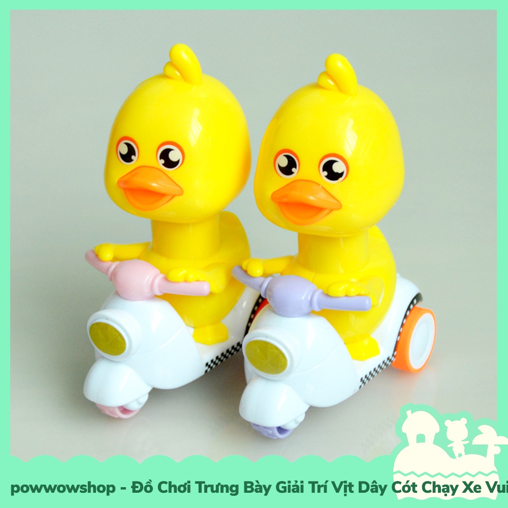 [Sẵn VN - Hỏa Tốc] Đồ Chơi Giải Trí Trưng Bày Vịt Dây Cót Chạy Xe Duck Racing Vui Nhộn Nhiều Màu