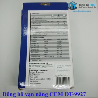ĐỒNG HỒ VẠN NĂNG CEM DT-9927
