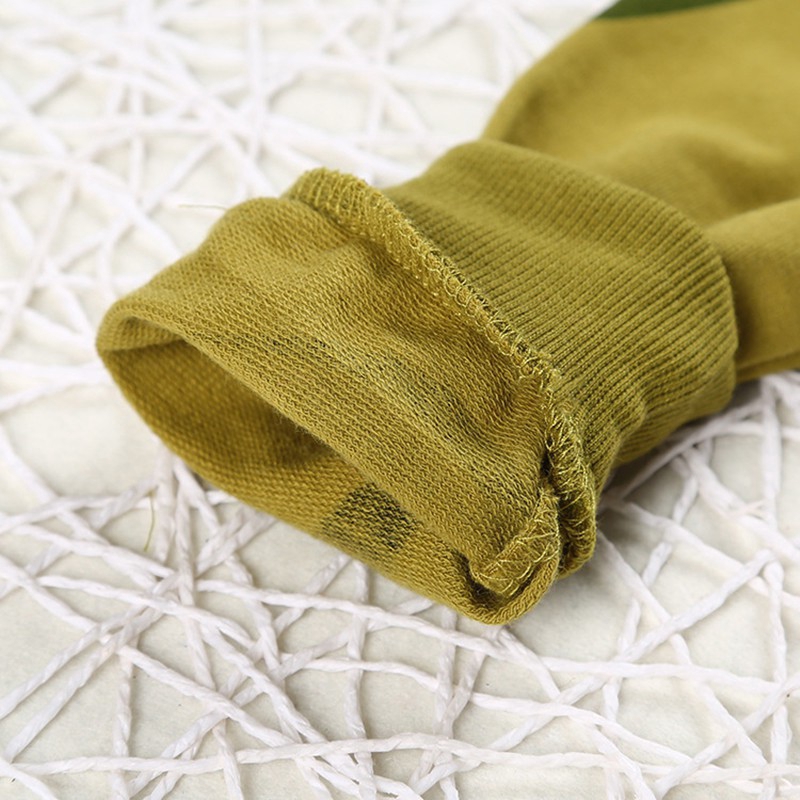 Áo Khoác Hoodie Cotton Màu Xanh Quân Đội Cho Bé Trai