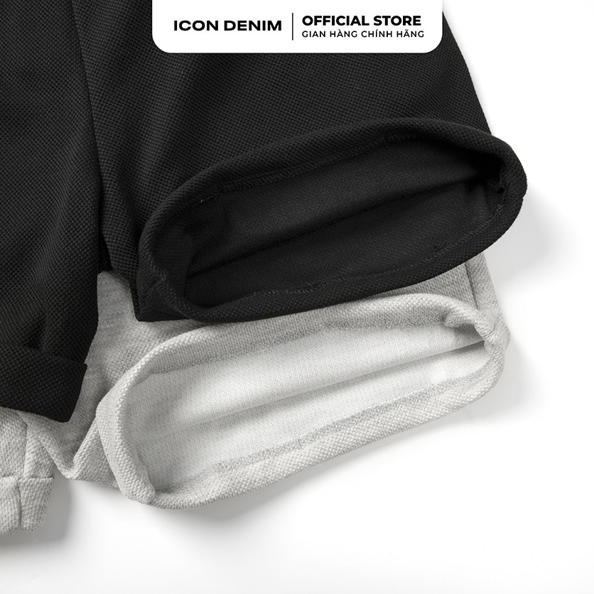 Quần Short Nỉ ICON DENIM Lưng Thun Premium Pique Red Label