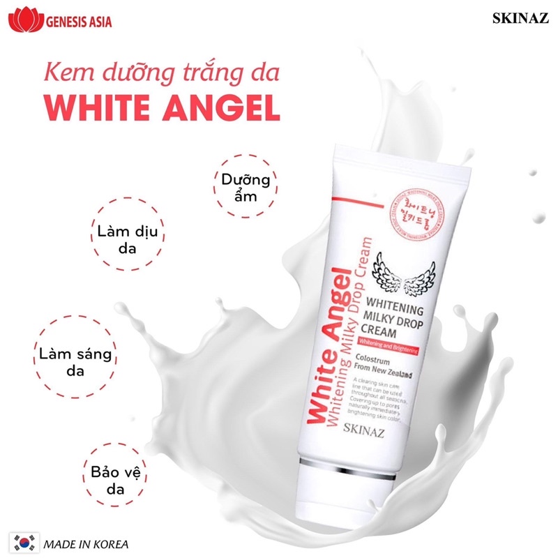 Kem Dưỡng Trắng Da White Angel Skinaz Hàn Quốc Cao Cấp