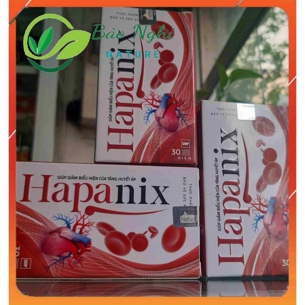 VIÊN UỐNG HAPANIX - Ổn Định Huyết Áp Cải Thiện Mỡ Máu Phòng Ngừa Đột Quỵ - CHÍNH HÃNG HỘP 30 VIÊN