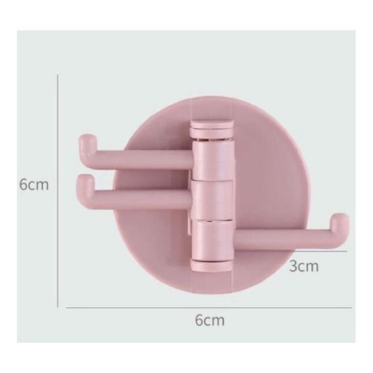 Móc xoay treo tường đa năng-MÓC 3 CHẤU BẬC THANG