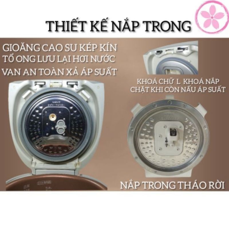 Nồi cơm điện cao tần áp suất biến thiên SANYO XOÀI 1L Nhật | BigBuy360 - bigbuy360.vn