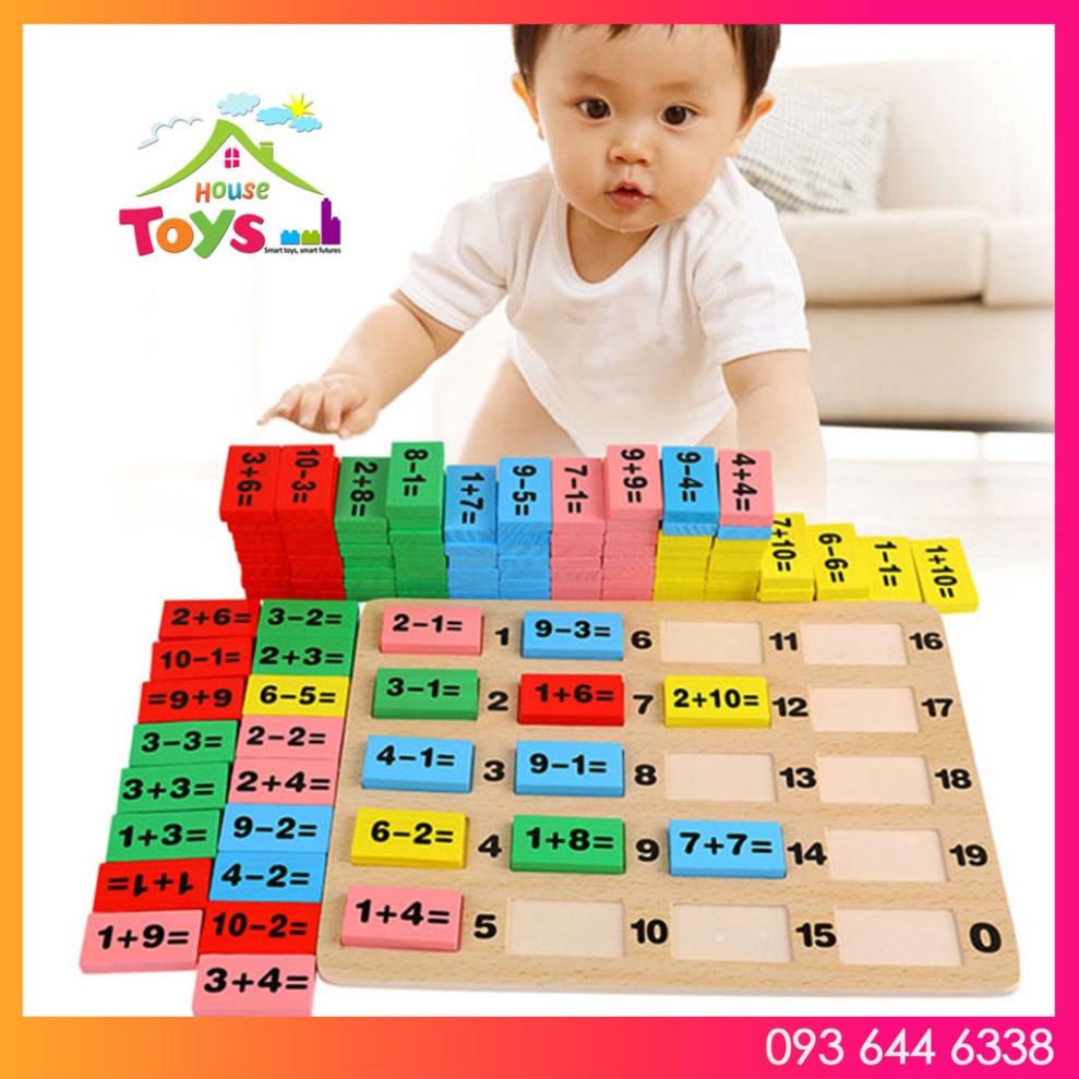 Đồ chơi thông minh toán học dang DOMINo Bibi toys