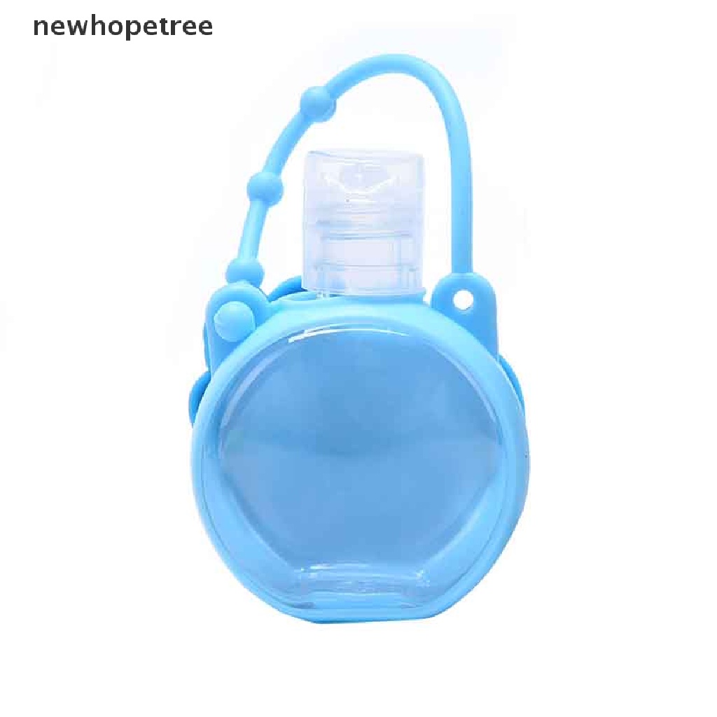 Vỏ Bọc Chai Nước Rửa Tay 30ML Bằng Silicon Gel Hình Tròn Họa Tiết Hoạt Hình