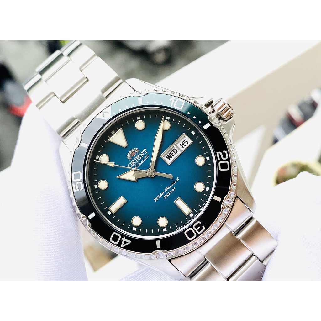 ĐỒNG HỒ NAM ORIENT NEW MAKO KAMASU RA-AA0811E19B SIZE 42MM ĐỒNG HỒ LẶN CHỐNG THẤM 200M MẶT KÍNH CHỐNG TRẦY DÂY KIM LOẠI