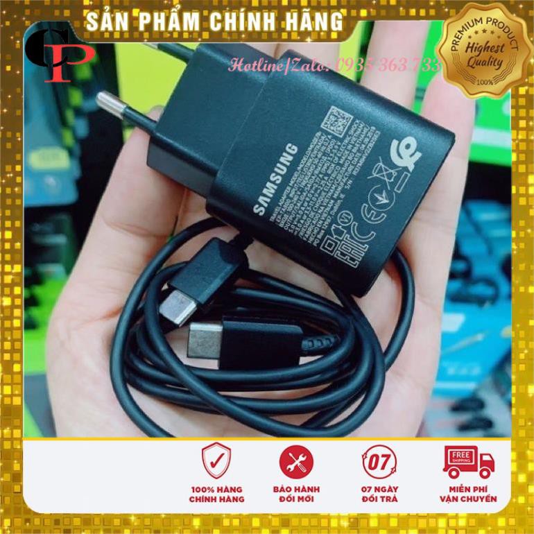Bộ sạc Samsung 25W 45W 65W,  Củ cáp sạc nhanh chính hãng sạc nhanh không nóng máy loạn cảm ứng made in VietNam - SATOPA