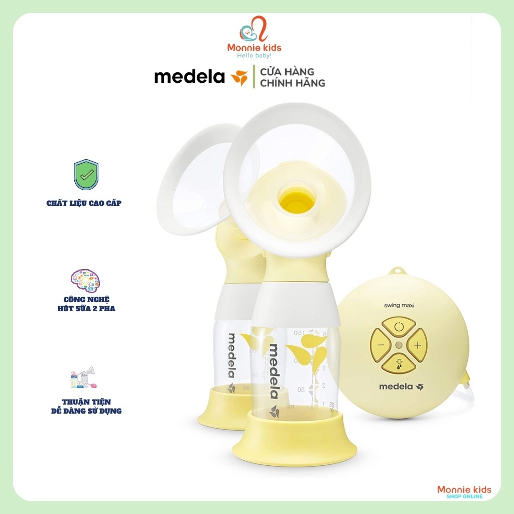 Máy hút sữa điện đôi Medela Swing Maxi Flex, máy vắt sữa điện cầm tay cho mẹ - Monnie Kids