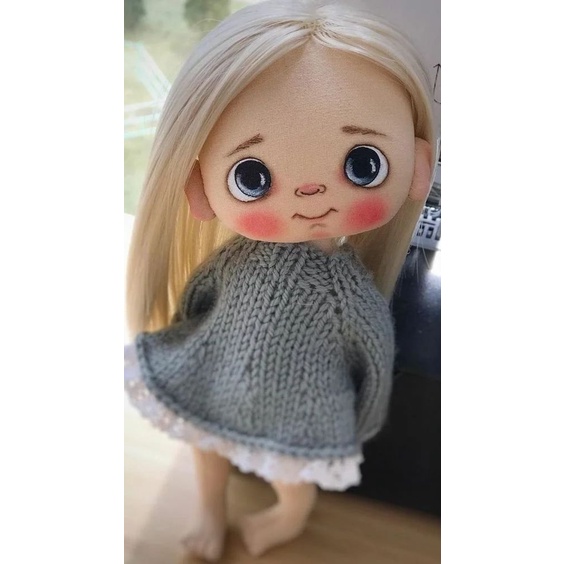 DIY thêu tay búp bê nhồi bông HANDMADE- KIT nguyên liệu tự thêu thủ công búp bê baby - bách hóa na na