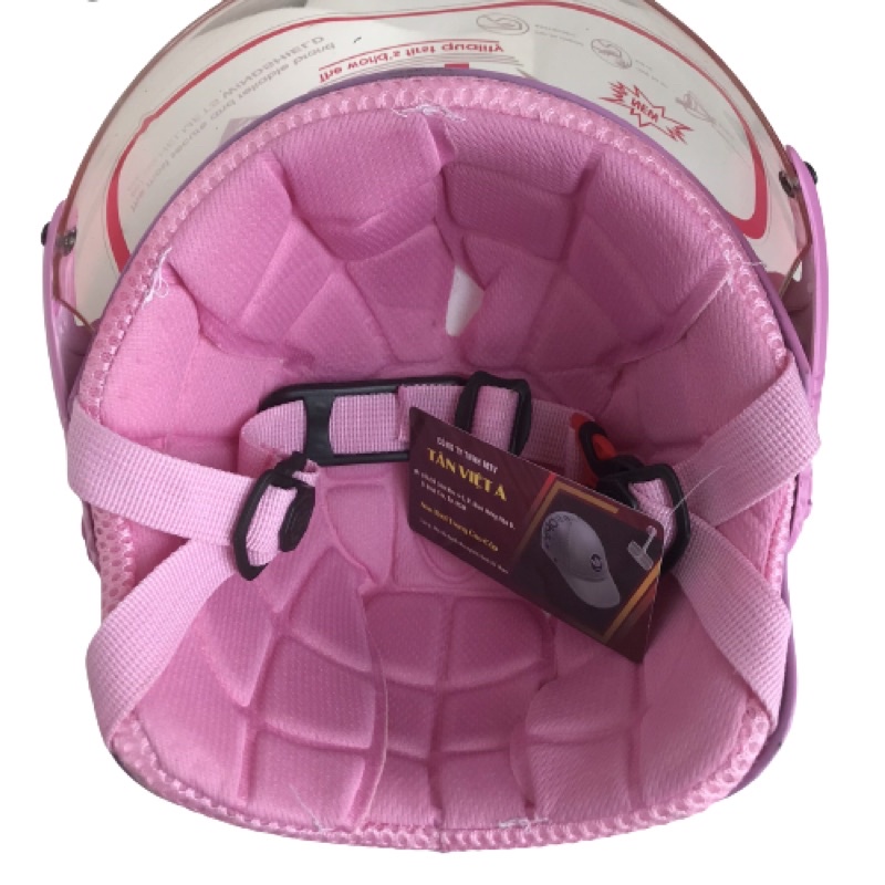 Mũ bảo hiểm trẻ em có kính AT103KS - Phù hợp với bé có trọng lượng dưới 16kg - Vòng đầu 48-50cm