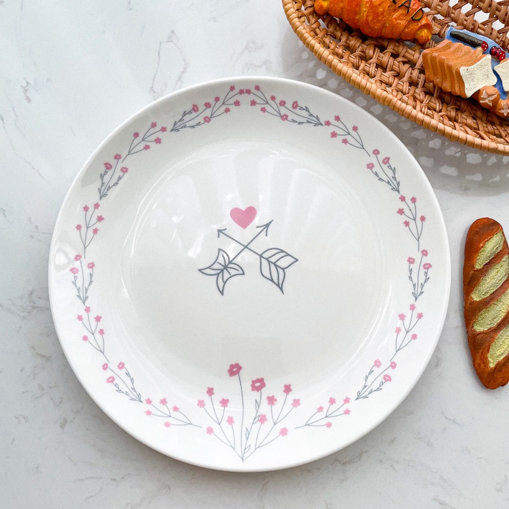 Dĩa tròn xinh phong cách Nhật, Hàn Quốc