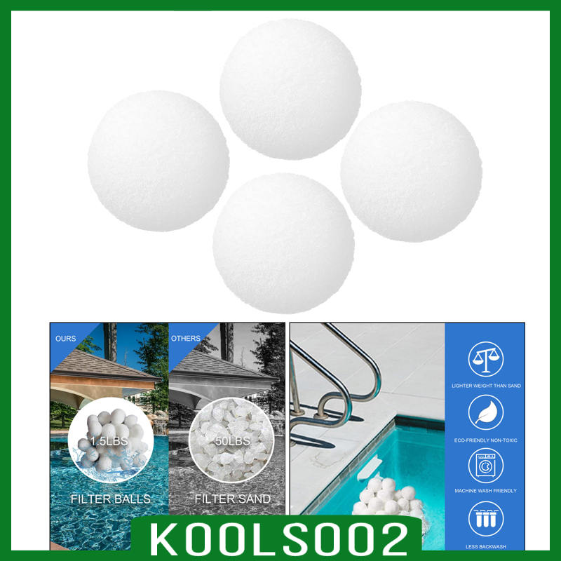 [KOOLSOO2]Fiber Pool Filter Ball, Reusable Sand Filter Cartridges Replacement for Swimming Pool Filter Pump and Aquarium