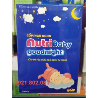 Nutribaby goodnight cốm ngủ ngon hộp 16 gói nutri baby
