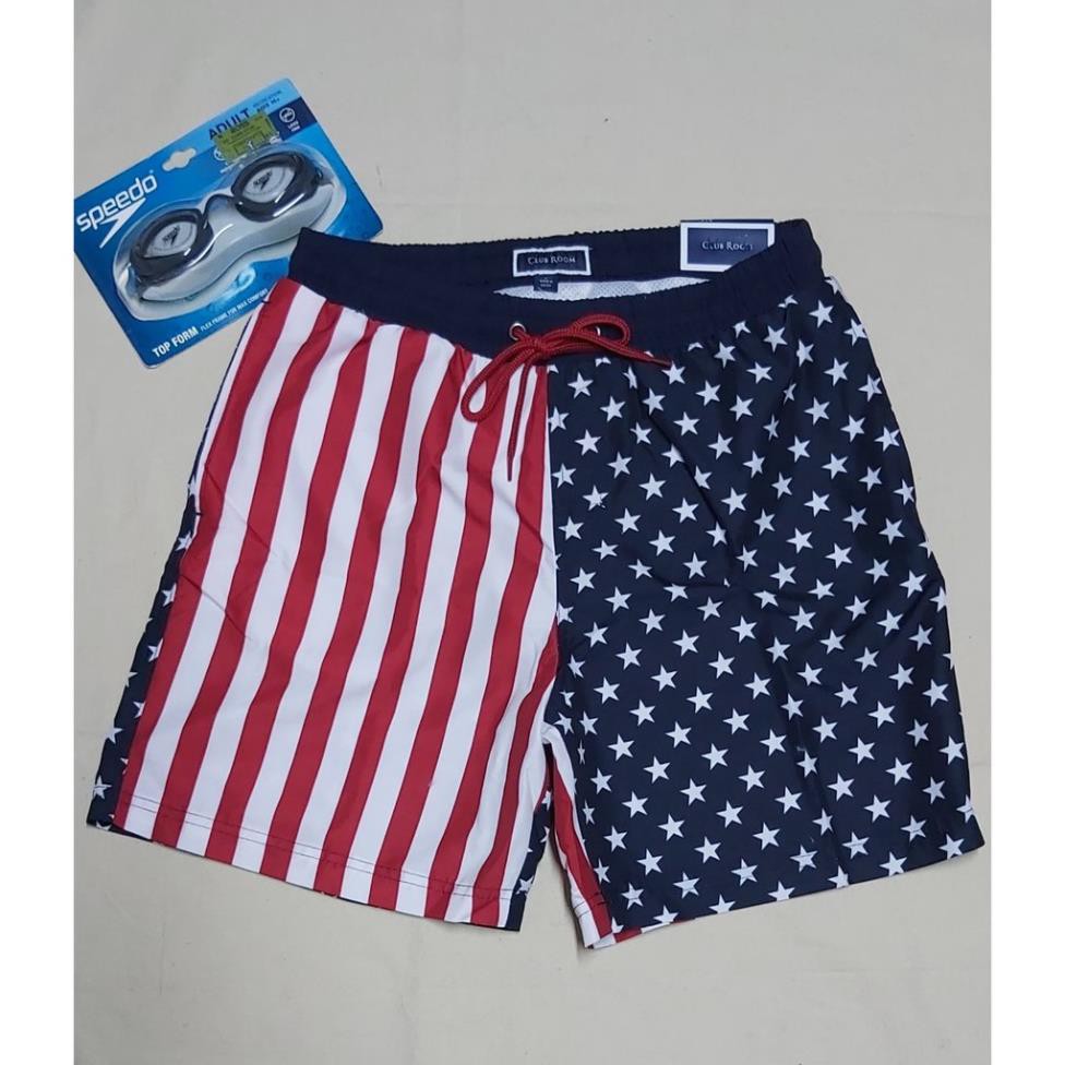 Quần bơi đi biển lưng thun nam swim trunks inseam 7’’hiệu Club Room size S | BigBuy360 - bigbuy360.vn