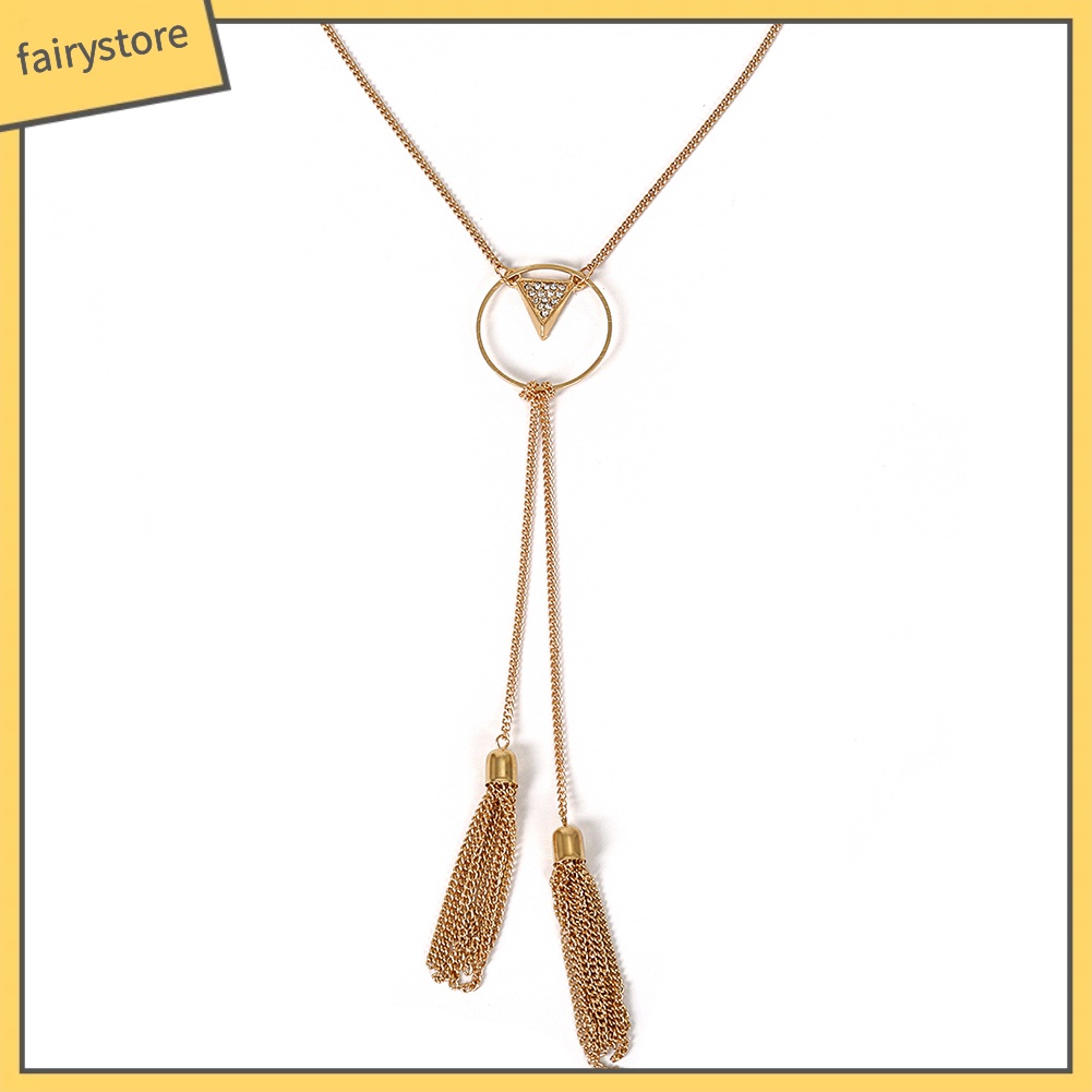 Dây chuyền tua rua dáng dài sang trọng