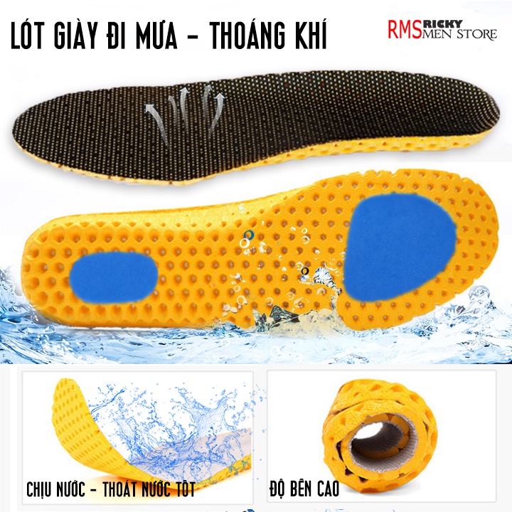 Lót giày chịu nước , đi mưa - Lót giày hút mùi thoáng khí mùa hè