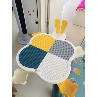 Lắp ghép Mô hình Square Table  Base Plates Multifunction Collection Desk lắp ghép sáng tạo cho bé gồm 1 bàn, 1 ghế 8710