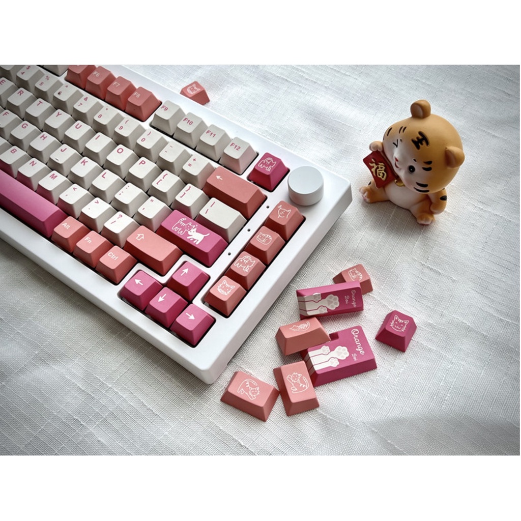 Set Keycap PBT Orange Boi 146 Phím