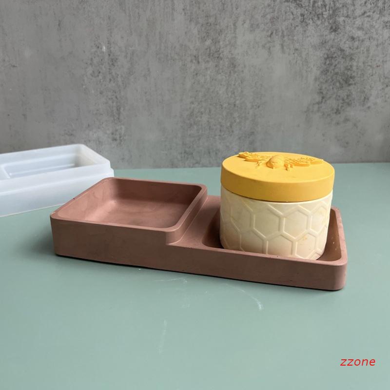 Khuôn Làm Đế Lót Ly Bằng Nhựa Resin Hình Vuông DIY