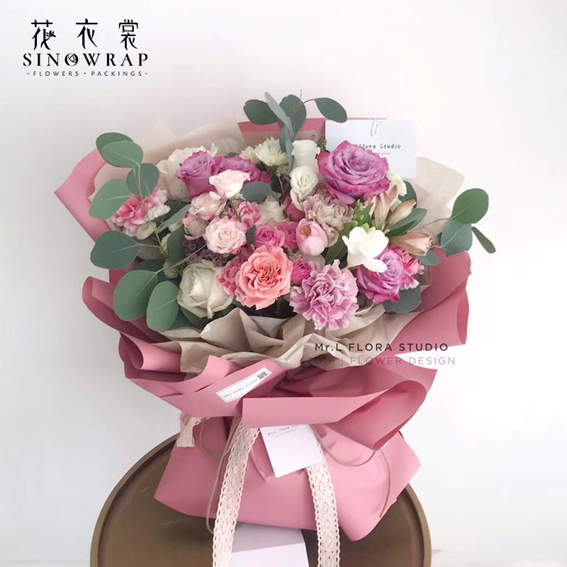 20 tờ giấy bọc hoa gói quà chống nước một màu nhã nhặn | BigBuy360 - bigbuy360.vn