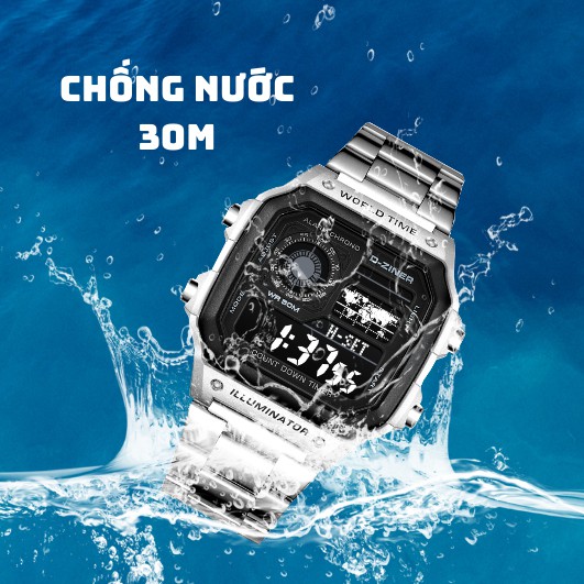 Đồng Hồ Nam D-ZINER DZ8058 Chất Liệu Thép Không Gỉ Chống Nước 30M - LINDO | BigBuy360 - bigbuy360.vn