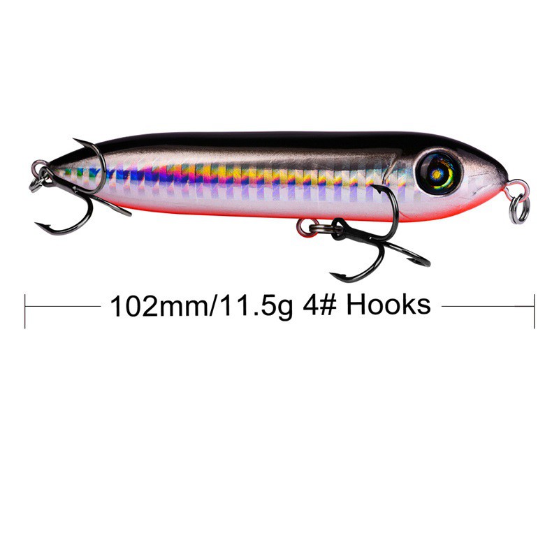 1 Mồi Câu Cá Nhân Tạo 10.2cm / 11.5g Có Lưỡi Câu Tiện Dụng