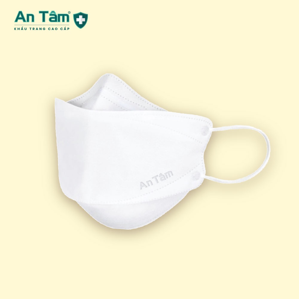 Khẩu trang y tế 4D Hàn Quốc cho bé kháng khuẩn, vừa vặn, dễ thở, chống tia UV - Chính Hãng AN TÂM - Hộp 10 cái